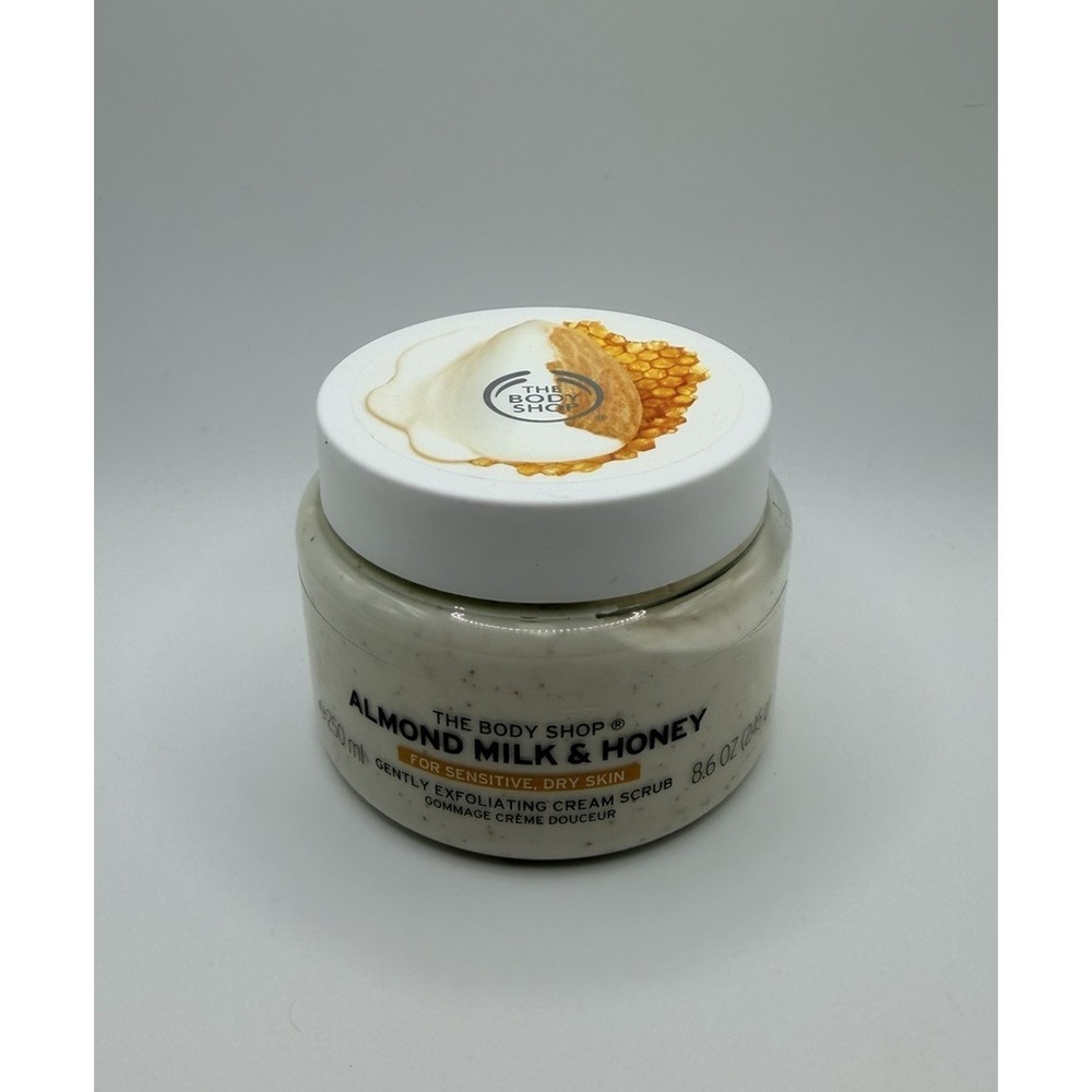 The Body Shop Almond Milk & Honey Gently Exfoliating Cream Scrub 245g/8.6oz New